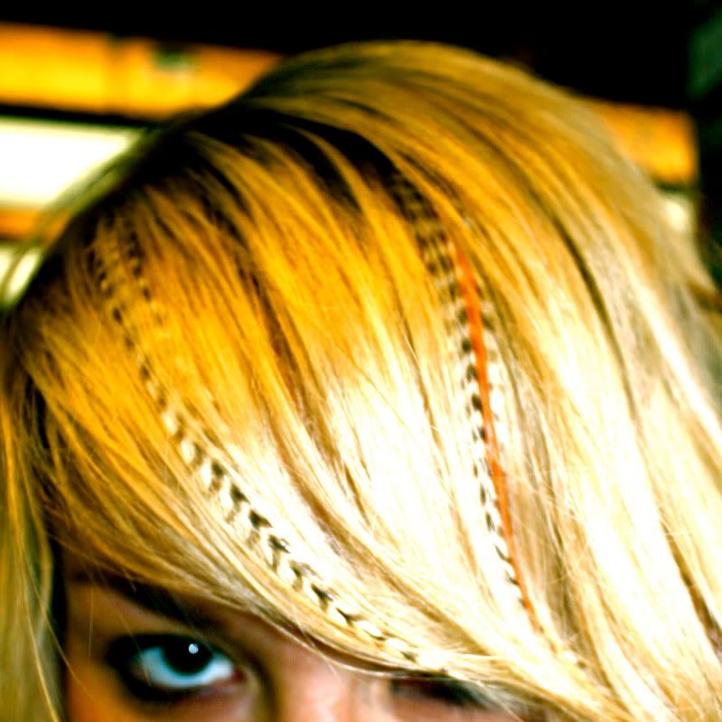 feather hair extensions san francisco. wait did i say feather