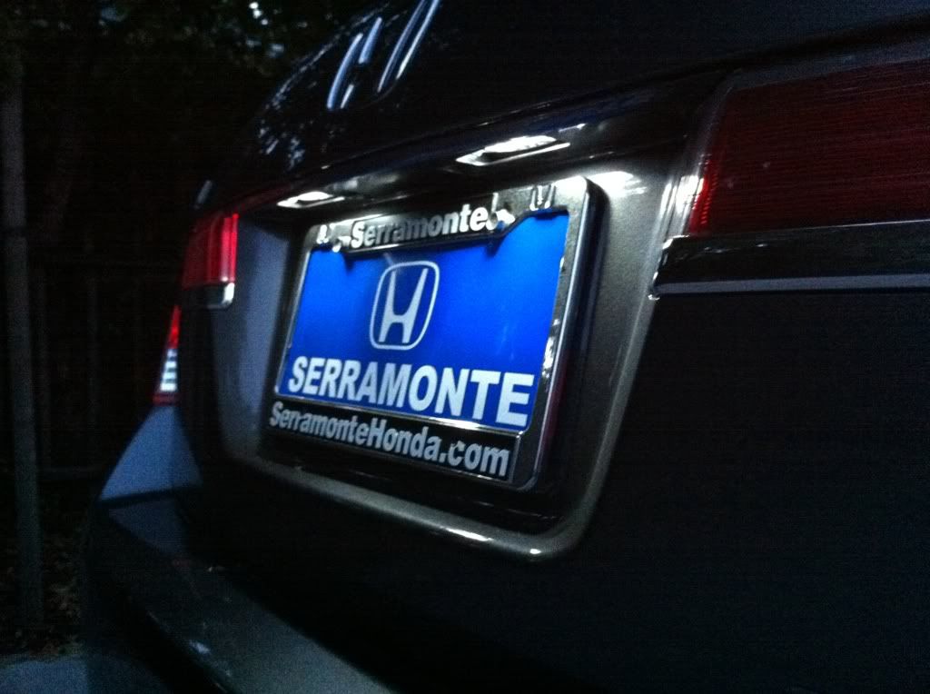 License Plate Light change. Drive Accord Honda Forums