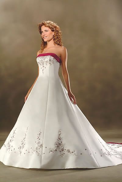 Cheap Red and White Wedding Dresses wedding dresses with black or red 