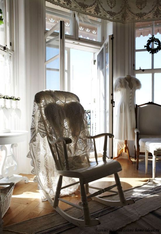 Текстиль в интерьере шебби-шик