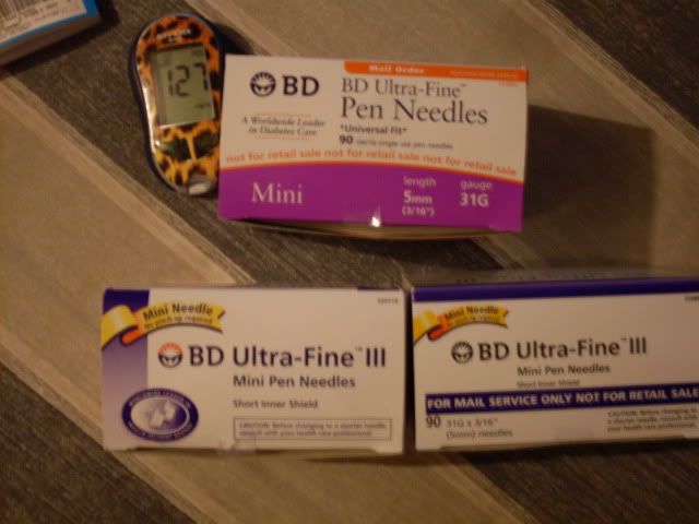 I got three different package styles for the same needle within a year. Here're the boxes.Oh, and notice, my stylin' meter with the awesome average.
