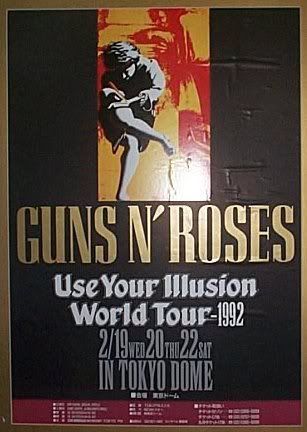 Guns N' Roses Tokyo Dome - Tokyo, Japan February 20th, 1992