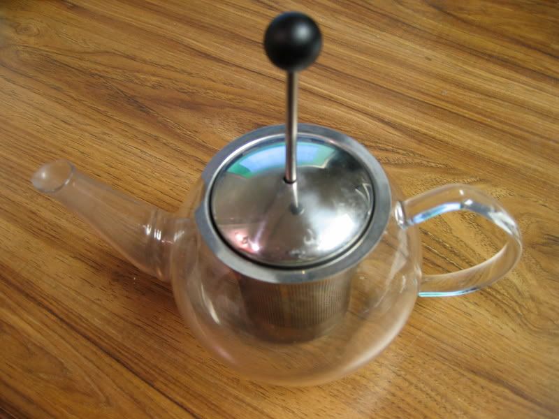 Bodum Teapot with Plunger Up