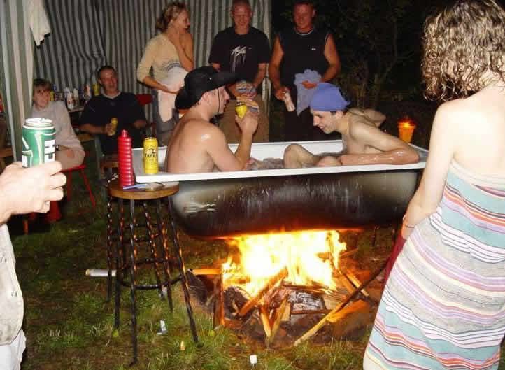 fucking in the hot tub. naked young chick A redneck hot tub. I fucking