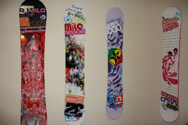 Snowboard Sticker Job