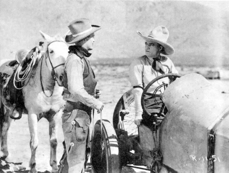Tom Mix and friend 1921