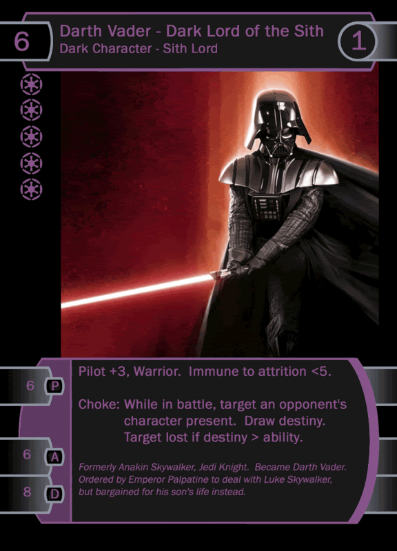 star wars ccg lord vader