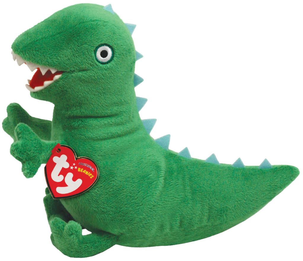 mr dinosaur ty beanie soft toy