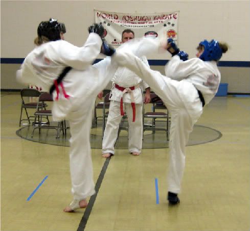 Sensei Hines point sparring at the 2010 WYKKO Traditional Tournament in Atlanta