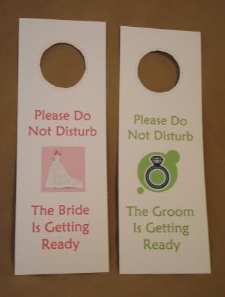 Just Married chair signs