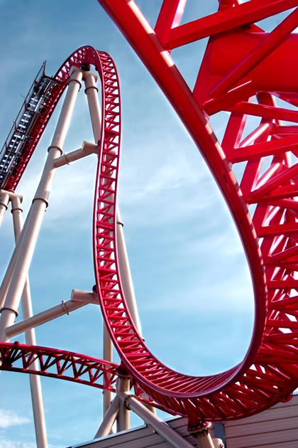red roller coaster