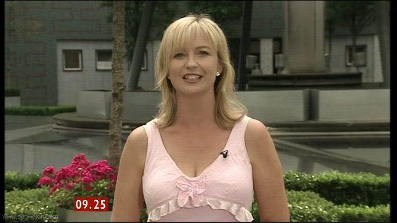 The gorgeous Carol Kirkwood from the BBC weather dept