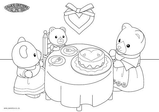 calico critters coloring pages printable - photo #17