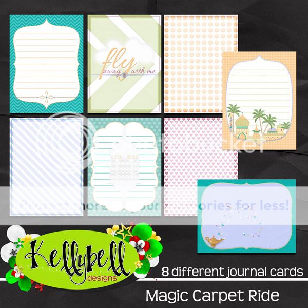  Magic Carpet Ride Journal Cards