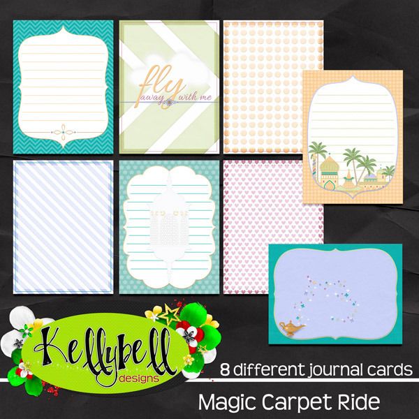  Magic Carpet Ride Journal Cards