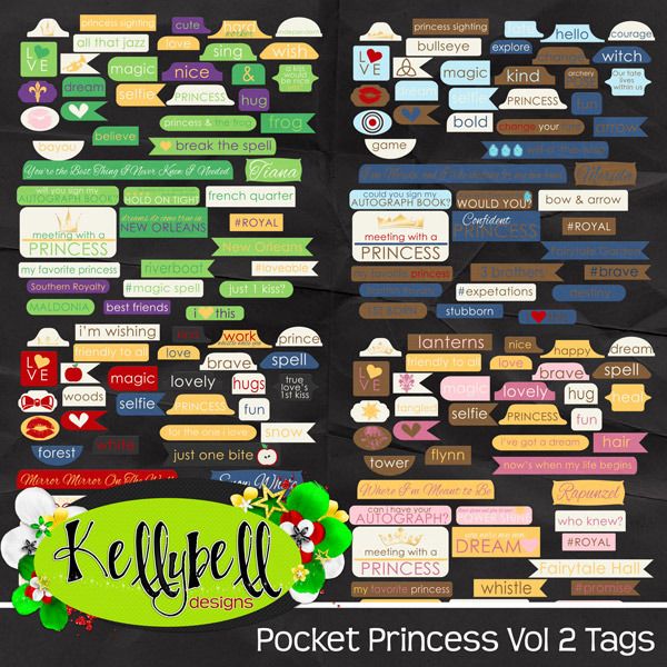  Kellybell Designs Pocket Princess Vol 2 Tags